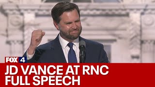 JD Vance addresses RNC crowd FULL SPEECH [upl. by Schuman]