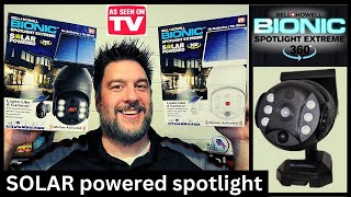 Bionic Spotlight Extreme tested Solar powered spotlight 473 [upl. by Worl406]