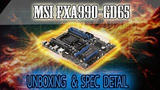 MSI 990FXAGD65 Unboxing and Spec detail Asus was DOA [upl. by Ralyt]