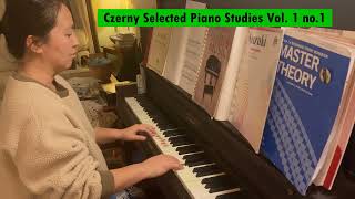 Czerny Germer Selected Piano Studies volume 1 number 1 [upl. by Acinok]