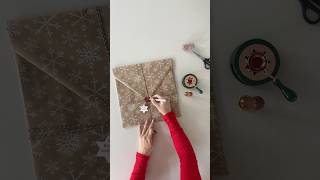 Using a wax seal on a gift instead of an envelope christmasgiftwrapping giftideas giftwrapping [upl. by Barde]