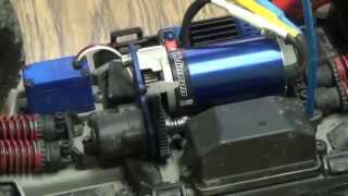 Traxxas E Revo VXL Pinion Gear Swap Dual Battery Upgrade [upl. by Hutner461]