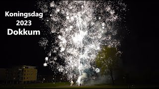 Vuurwerkshow  Koningsdag 2023  Dokkum  4K [upl. by Waligore]