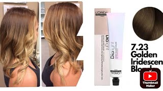 Loreal 723 DiaLight Blonde Hair Colour Tutorial 20 vol [upl. by Ellehcem222]