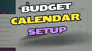 Budget Step 1 Bill Calendar  September 2024  Couple Budgeting [upl. by Nnyleimaj768]