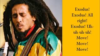 Exodus  Bob Marley  Lyrics [upl. by Lodnar]