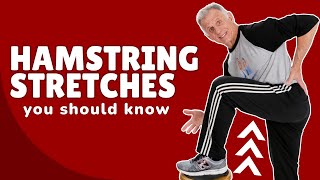 Correct Way to Stretch Hamstrings Two Ways in One Minute Video [upl. by Terrena]