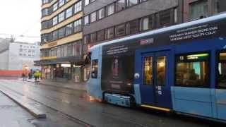 Trikken i Oslo Kirkeristen trikkeholdeplass オスロトラム キルケリステン電停 [upl. by Aiker]