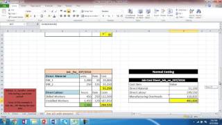 Actual Costing and Normal Costing [upl. by Olga]