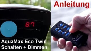 Teichfilterpumpe Oase Aquamax Eco Twin  Videoanleitung  So dimmen und schalten Sie die Teichpumpe [upl. by Asteria552]