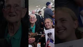 World War II veterans arrive in France for ceremonies commemorating 80th anniversary of DDay [upl. by Halda]