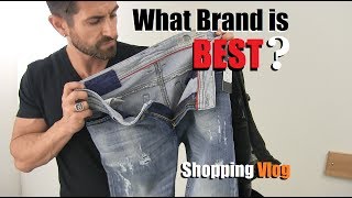 What Brand Of Jeans Is BEST Denim VLOG Diesel AE Levis 7s Gap J Brand Style Safari [upl. by Yelahc370]