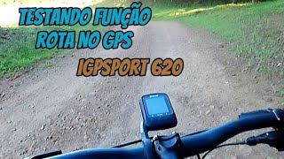 GPS IGPSPORT iGS620 Testando Rotas [upl. by Durwyn176]