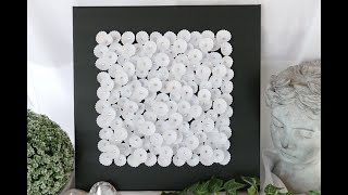 DIY moderne edle Wohndeko – Blütenarrangement auf Keilrahmen – Frühlingsdeko –DIY modern home décor [upl. by Shirlee]