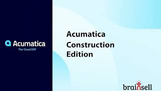 Acumatica Construction Edition  Product Tour [upl. by Rosy494]