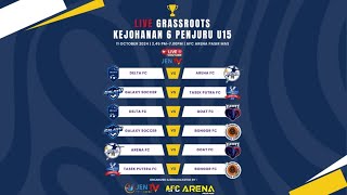 Live Grassroots Kejohanan 6 Penjuru U15  AFC Arena 2024 [upl. by Halford]