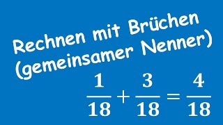 Brüche Addieren und Subtrahieren  Mathe 6 Klasse  Gymnasium Bayern [upl. by Stoddart]