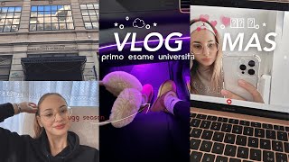 🎧 primo esame sessione invernale VLOGMAS 🥬💜 [upl. by Aitercul934]