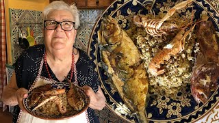 Pasta Grannies enjoy Annas fish couscous from Sicily [upl. by Nisotawulo]