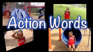 Learning Action Words  LittleStoryBug [upl. by Aissatsan297]