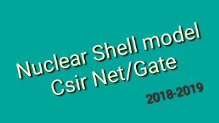 1Nuclear shell modelNuclear shell model problem with solution [upl. by Candy]