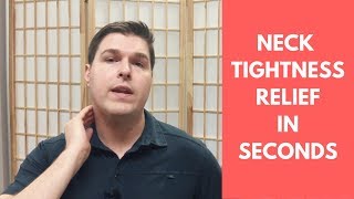 How to Get Rid of Neck Tightness and Muscle Spasms in Seconds [upl. by Kandy]