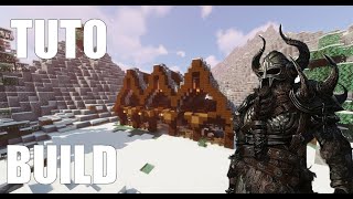 TUTO  Construire une écurie vikingmédiévale  Minecraft [upl. by Concepcion]