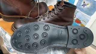 Замена подошвы на ботинках Beckman \ Red Wing Beckman Boots Resole [upl. by Ikilisav]