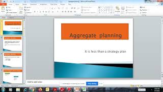 Aggregate planning  Chase strategyLevel strategy [upl. by Aihsad614]
