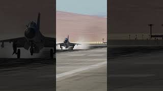 DCS MiG21 Fishbed  Constant Peg Landing dcs dcsworld dcsworldgameplay shorts mig21 flares [upl. by Einnek943]