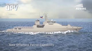 Austal  Philippines Navy Offshore Patrol Vessel OPV Simulation 1080p [upl. by Aerda]