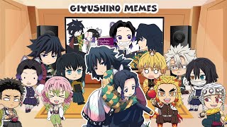 Hashiras React to Giyu x Shinobu GiyuShino Ship Memes  Demon Slayer [upl. by Delphine]