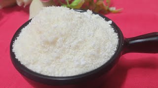 ড্রাই কোকোনাট পাউডার রেসিপি। Desiccated Coconut powder। Desiccated coconut। recipe। [upl. by Ialocin780]