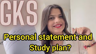 How to write personal statement amp study plan for GKS scholarship 2025 [upl. by Fleisher858]