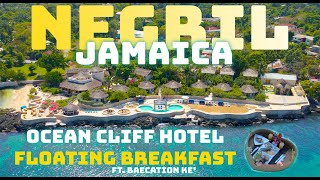 Jamaica Negril Ocean Cliff Hotel Floating Breakfast [upl. by Purington]