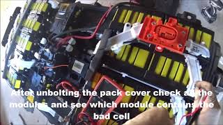 2012 2013 2014 2015 2016 MITSUBISHI Imiev P1A2F Battery repair short version [upl. by Naenej]