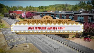 Goffstown High School 2020 Academic Awards [upl. by Airom]