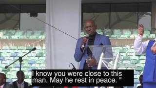 Menzi Ngubane fights back tears during emotional tribute to Sfiso Ncwane [upl. by Lorianne]