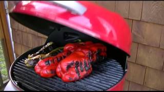 Ribs amp Roasted Peppers On An ELECTRIC GRILL [upl. by Aicekal161]