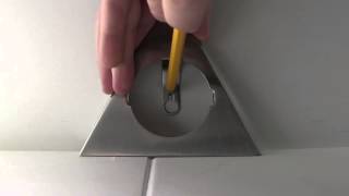 Biard Triangular Under Cabinet Light Installation Video [upl. by Anehsat11]