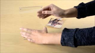 How to Put Photos in Magnetic Picture Frames  Product Assembly  Displays2go® [upl. by Akcirred]