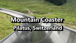 Mountain Coaster  Toboggan Run Pilatus Luzern Switzerland [upl. by Caty]