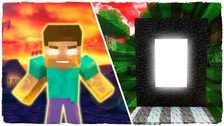 👉 COMO HACER UN PORTAL A LA DIMENSIÓN DE HEROBRINE  MINECRAFT [upl. by Amihsat149]