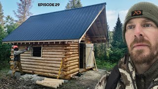 Log Cabin Build on OffGrid Homestead EP29 [upl. by Redna313]