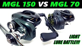 Shimano CURADO MGL 150 vs CURADO MGL 70 Light lure COMPARISON [upl. by Helga]