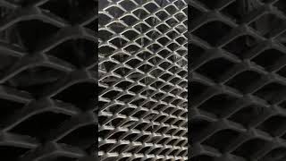 Aluminum expanded metal mesh manufacturing expandedmesh mesh custom satisfying foryou shorts [upl. by Flss]