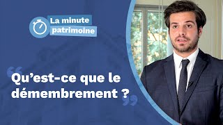 Quest ce que le démembrement  🔴 La Minute Patrimoine n°4 🔴 [upl. by Fredi]