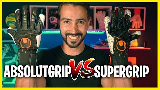 UHLSPORT SPEED CONTACT ABSOLUTGRIP VS SUPERGRIP [upl. by Ymirej]