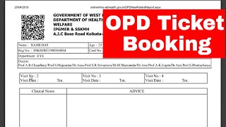 SSKM hospital opd ticket booking  how to book opd ticket online  OPD ticket booking wbhealth [upl. by Panaggio963]