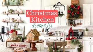 CHRISTMAS KITCHEN DECOR 2021  CHRISTMAS DECORATE WITH ME  DECORATING IDEAS FOR CHRISTMAS [upl. by Ecnerolf]